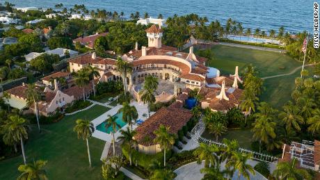 This is an aerial view of President Donald Trump&#39;s Mar-a-Lago estate, Tuesday, Aug. 10, 2022, in Palm Beach, Fla. The FBI searched Trump&#39;s Mar-a-Lago estate as part of an investigation into whether he took classified records from the White House to his Florida residence, people familiar with the matter said Monday. 