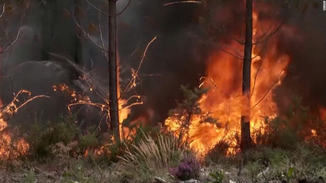 Video: Wildfire burns more than 12K football fields in one night