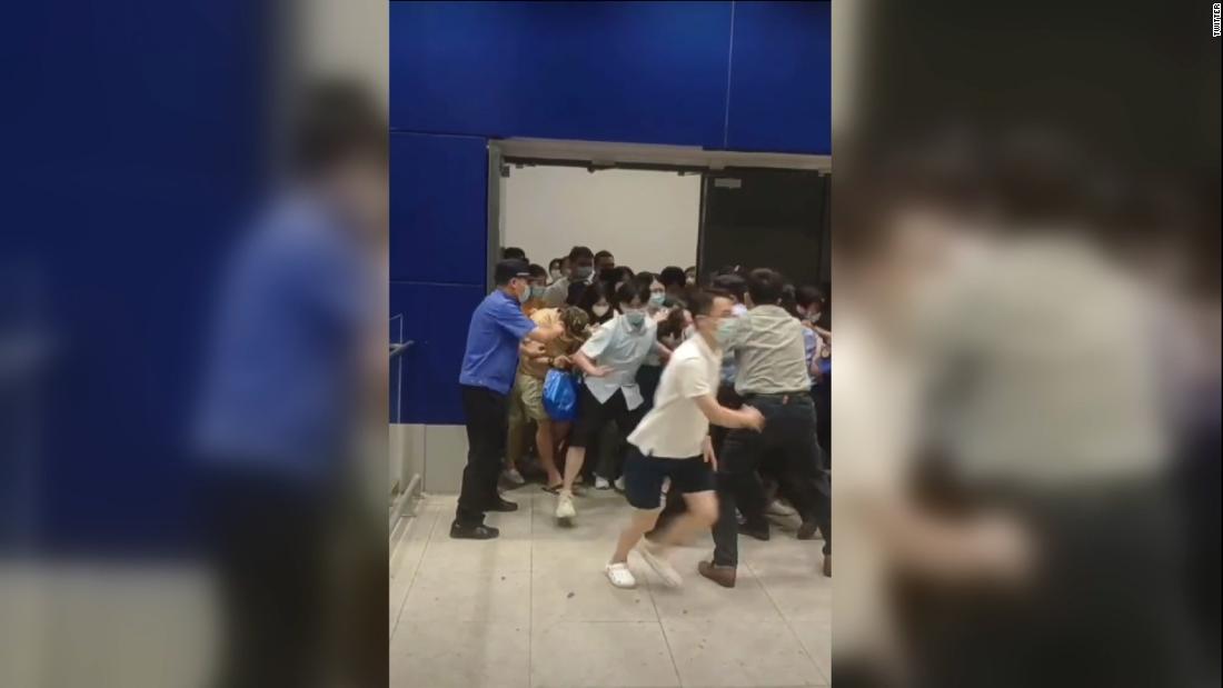 Shoppers rush for the exits as Shanghai Ikea goes into lockdown