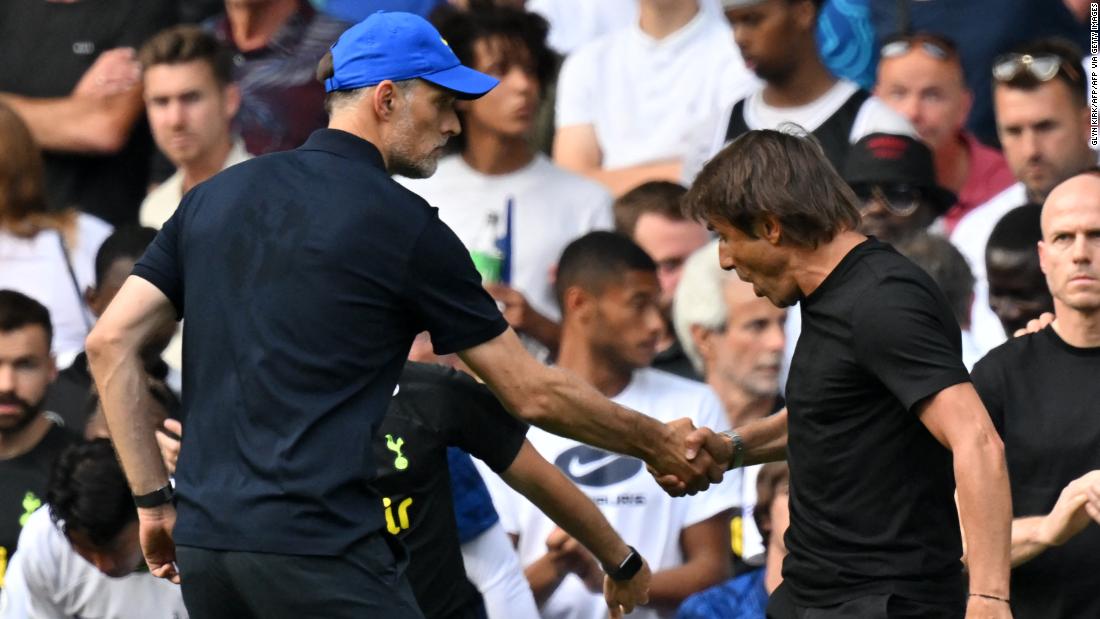 Chelsea and Tottenham managers sent off after face-to-face clash at full-time