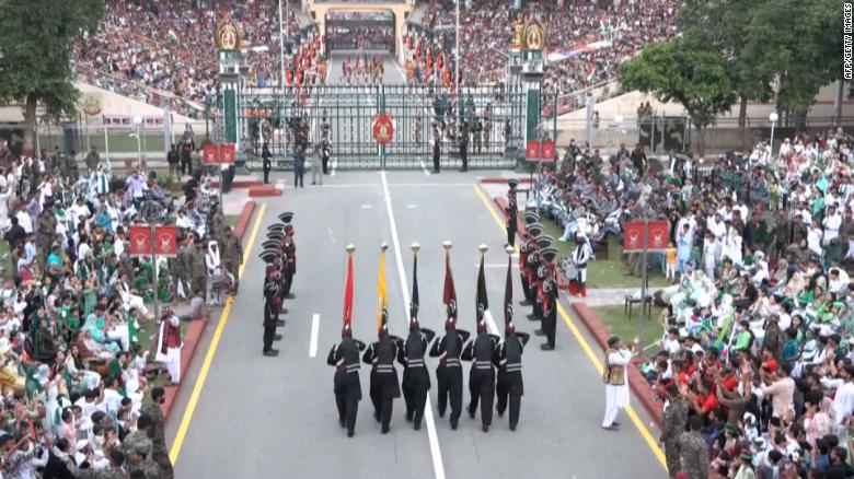 See the flag ceremony performed at the India-Pakistan border