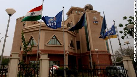 The Football House, headquarters of the All India Football Federation, in New Delhi on May 7, 2010. 