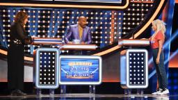 220816100621 01 kristin chenoweth family feud handout hp video Kristin Chenoweth's bleeped 'Celebrity Family Feud' answer stuns Steve Harvey