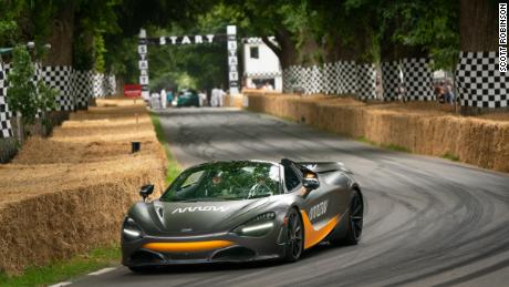 Schmidt raced his McLaren at the Goodwood Festival of Speed.