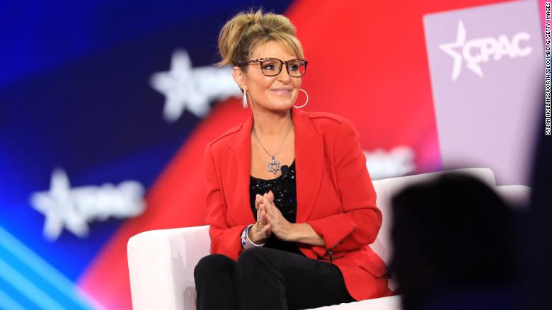 Sarah Palin, former governor of Alaska, during the Conservative Political Action Conference (CPAC) in Dallas, Texas, US, on Thursday, Aug. 4, 2022. 