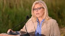 US Representative Liz Cheney (R-WY) speaks to supporters at an election night event during the Wyoming primary election at Mead Ranch in Jackson, Wyoming on August 16, 2022. - Republican dissident Liz Cheney lost her US Congress seat August 16 to an election-denying conspiracy theorist, US networks projected, in the latest signal of her party&#39;s disavowal of traditional conservatism in favor of Donald Trump&#39;s hardline &quot;America First&quot; movement. 