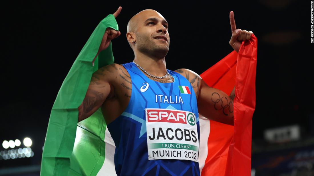 Lamont Marcell Jacobs becomes third man in history to win Olympic and European 100m titles back-to-back