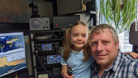 Isabella and Matthew Payne share a passion for space and radio. 