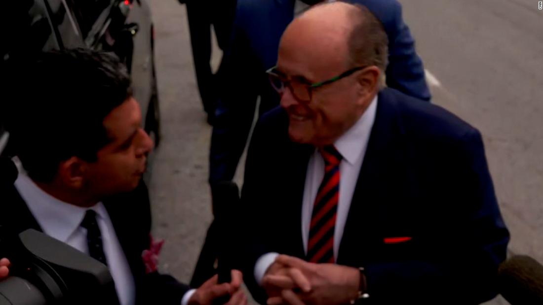 Hear what Rudy Giuliani told CNN reporter before entering courthouse – CNN Video