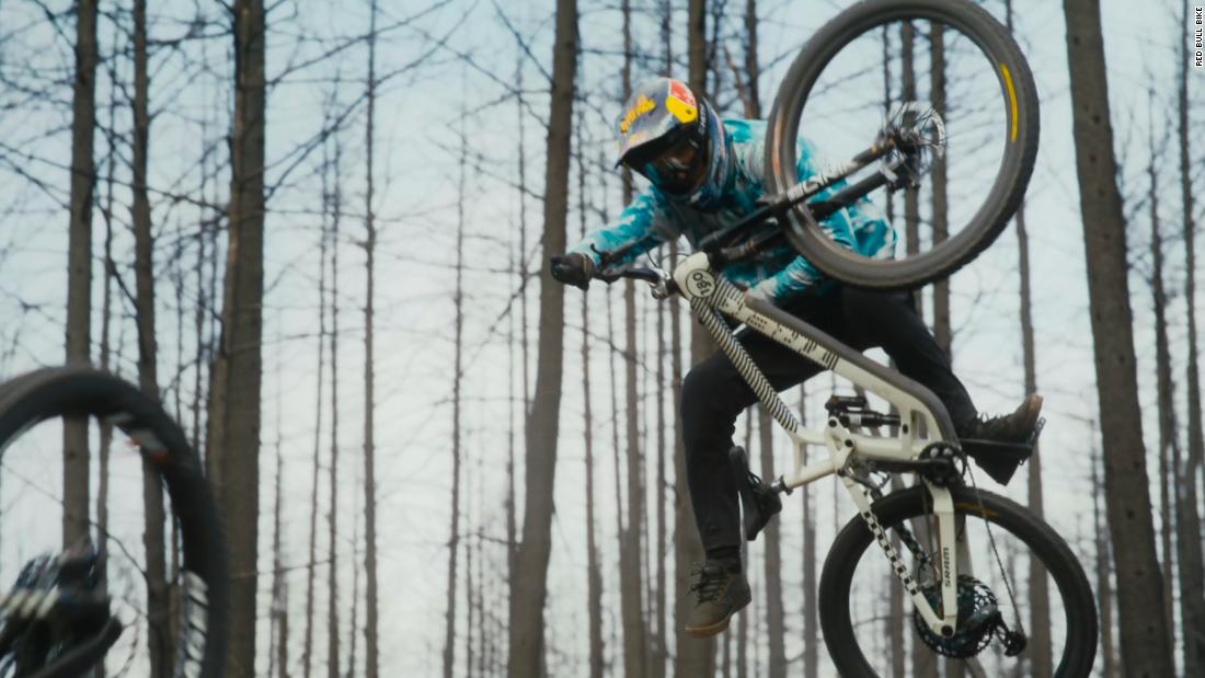 ‘You’ve got to be good at crashing’: How two mountain bikers produced a stunning feat of skill