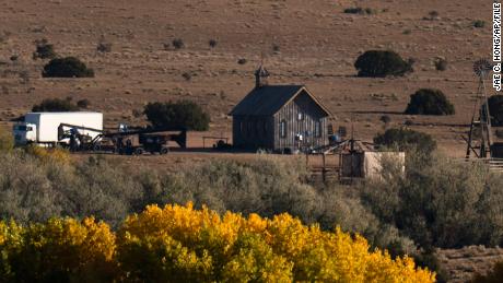 The set of &quot;Rust&quot; at the Bonanza Creek Ranch in Santa Fe, N.M., in October.