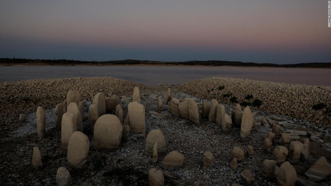 ‘Spanish Stonehenge’ emerges from drought-hit dam