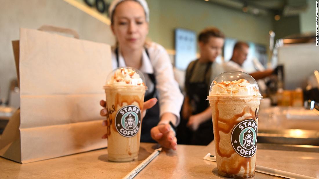 Russia's version of Starbucks reopens with a new name and logo
