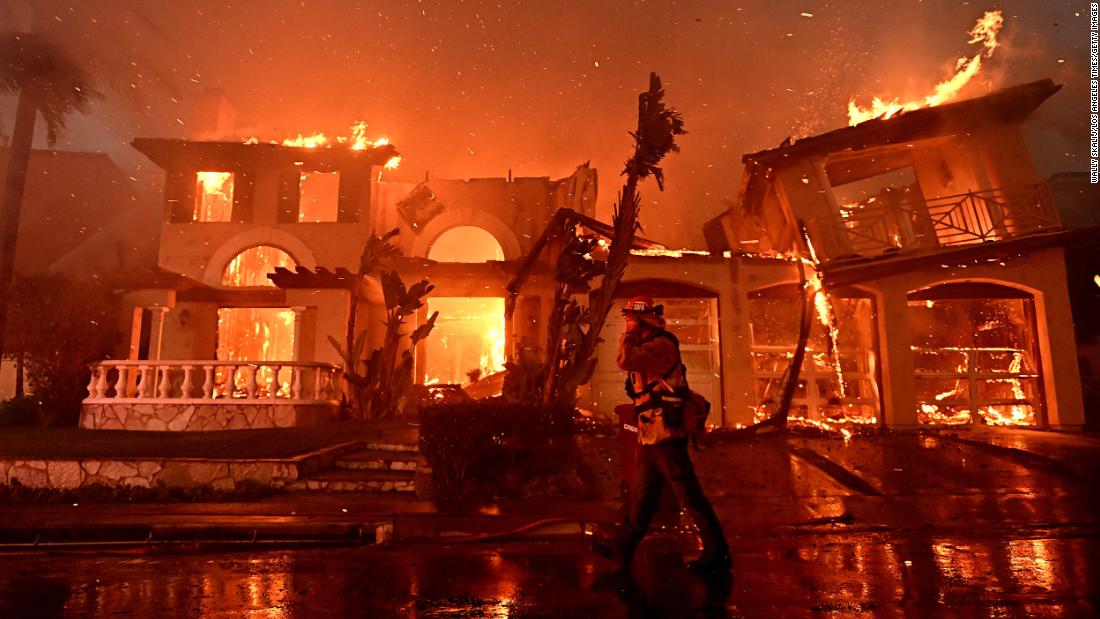 Firefighters battle a brush fire at Coronado Pointe in Laguna Niguel, California, on May 11. Statewide, January to April were the driest first four months on record, the US Drought Monitor reported.