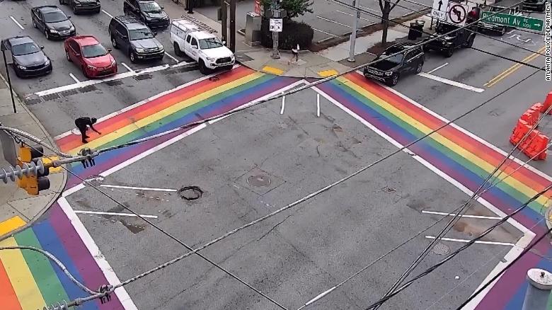 Police arrest suspect after swastikas found painted on Atlanta’s Rainbow Crosswalks