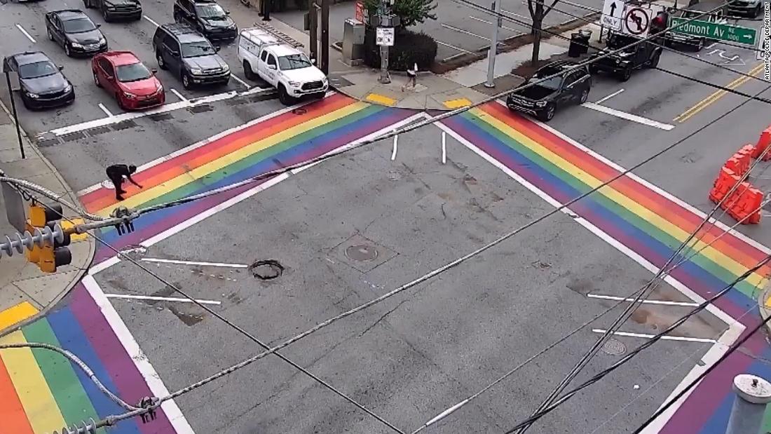 Police arrest suspect after swastikas found painted on Atlanta's Rainbow Crosswalks