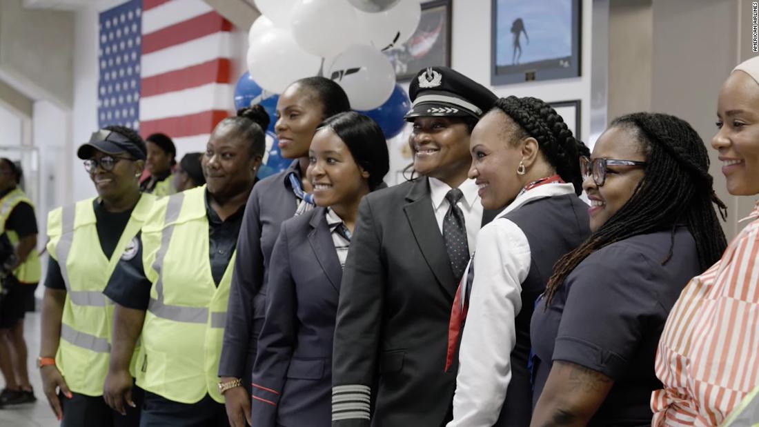 220820132013 american airlines bessie coleman super tease All-Black women crew operates an American Airlines flight from Dallas in honor of pioneer Bessie Coleman
