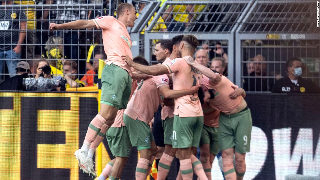Borussia Dortmund suffers shock 2-3 defeat after Werder Bremen triumphs with three late injury-time winners