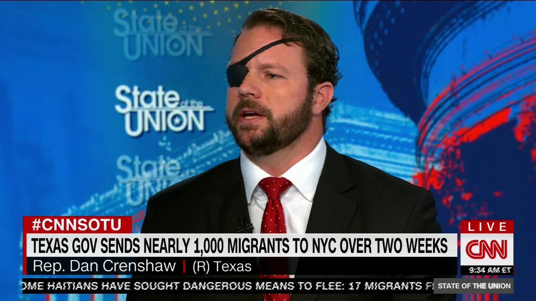 Rep. Dan Crenshaw defends bussing migrants to New York City – CNN Video