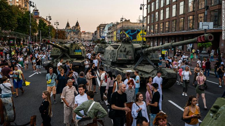 Ukrainian cities ban independence day events as Zelensky warns of ‘particularly ugly’ attacks