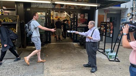 Rep. Jerry Nadler campaigns on Monday, August 22, as he fights to stay in Congress.