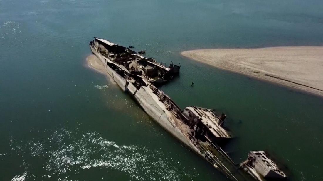 Hear why sunken WWII warships exposed by drought spell trouble for Serbia – CNN Video