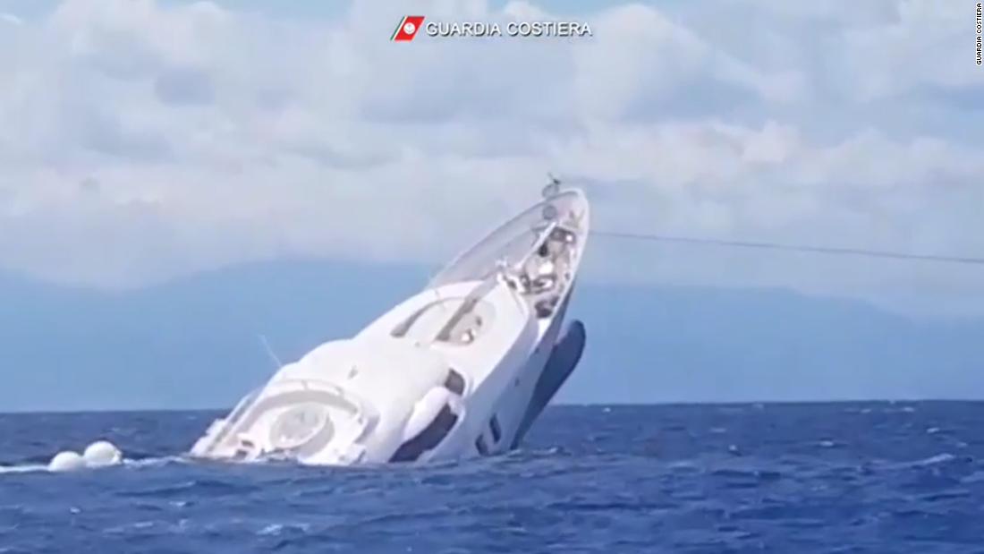 Watch: Superyacht sinks off the coast of Catanzaro, Italy – CNN Video