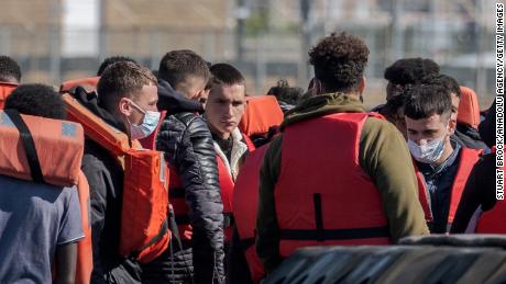 Border Force escorted 100 migrants back to Dover this morning after being picked up in the English Channel