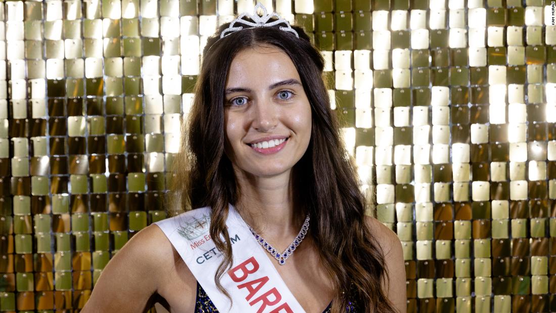 Miss England finalist becomes first in pageant’s history to compete without makeup