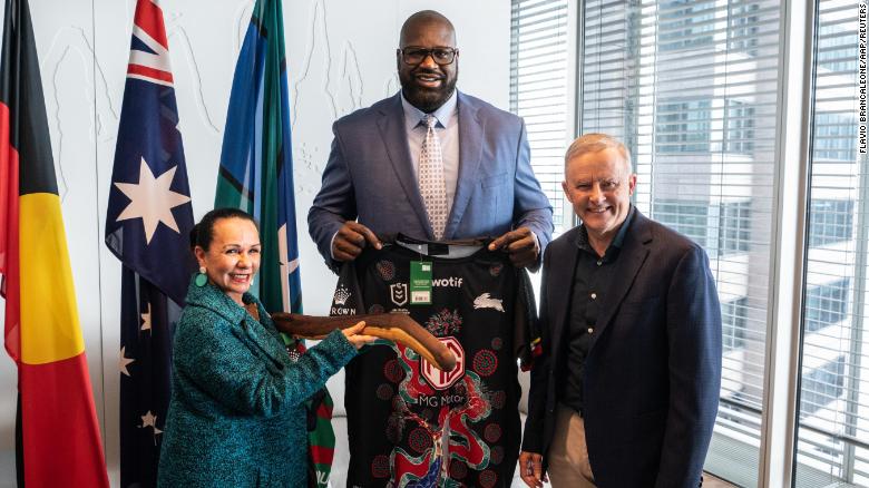 Australia enlists NBA legend Shaquille O’Neal on Indigenous reform