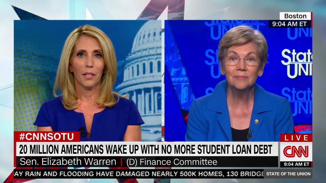 Watch Sen. Elizabeth Warren respond to American who already paid off his student loans – CNN Video