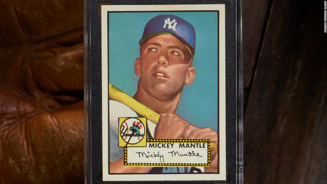 Mickey Mantle Card: o cartão de beisebol mais caro da história, vendido por US $ 12,6 milhões