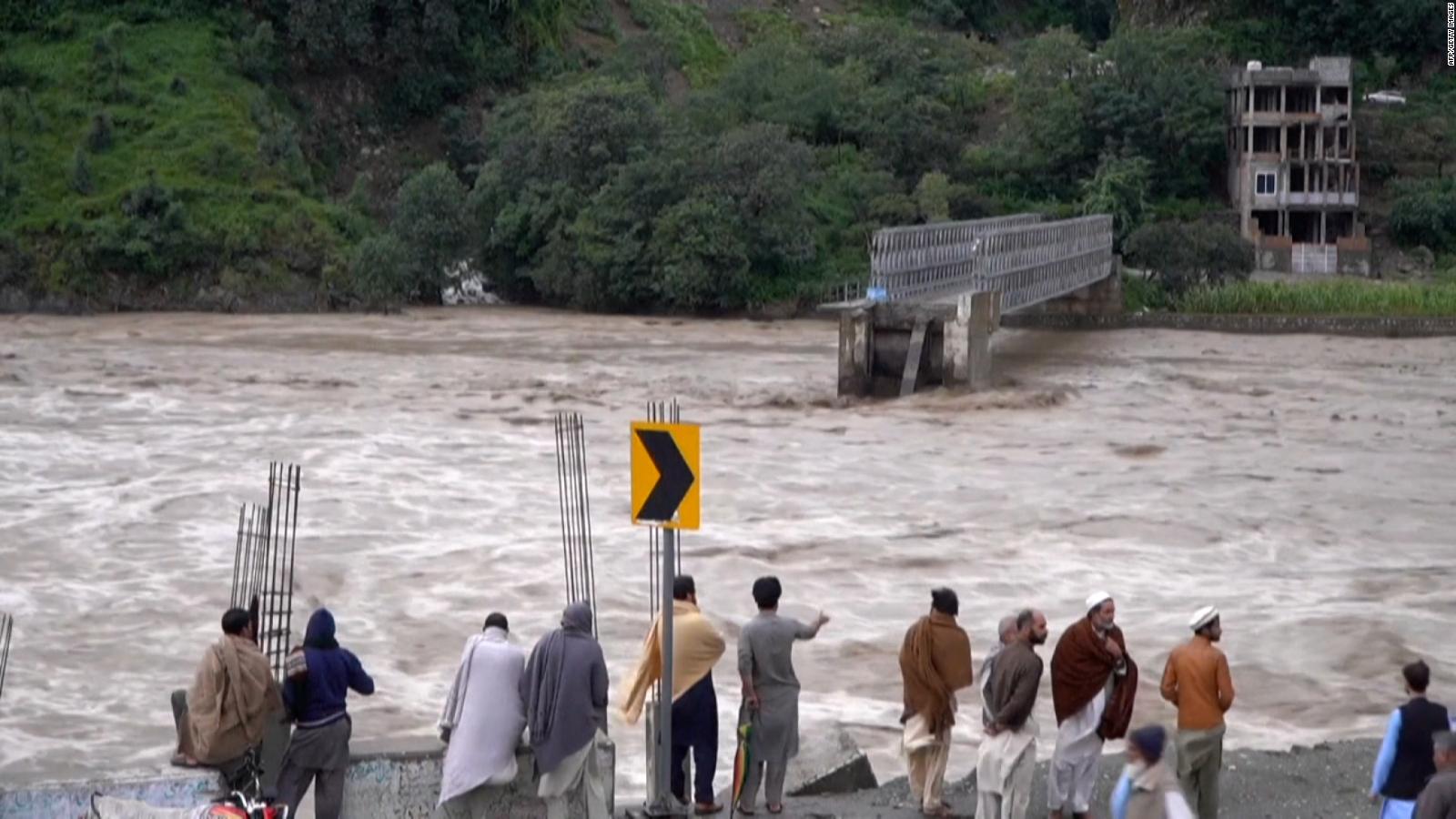 Deadly Flash Floods Wipe Out Critical Bridge In Pakistan - CNN Video