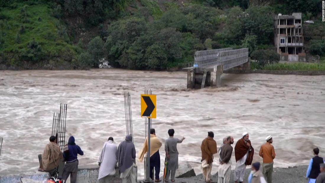 Deadly flash floods wipe out critical bridge in Pakistan – CNN Video