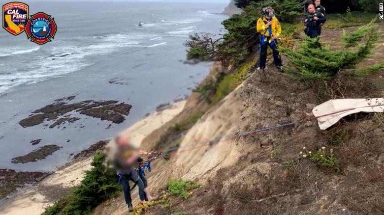 Watch Man Survives 100 Foot Fall After Cliff Crumbled Beneath Him Cnn Video