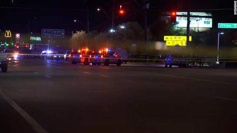 A gunman clad in tactical gear and armed with a semi-automatic rifle killed 2 and injured 5 others in Phoenix shooting, police say