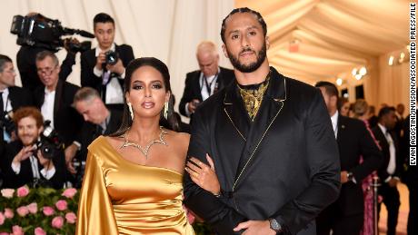 Colin Kaepernick, left, and girlfriend Nessa Diab attend The Metropolitan Museum of Art&#39;s Costume Institute benefit gala celebrating the opening of the &quot;Camp: Notes on Fashion&quot; exhibition on Monday, May 6, 2019, in New York. 