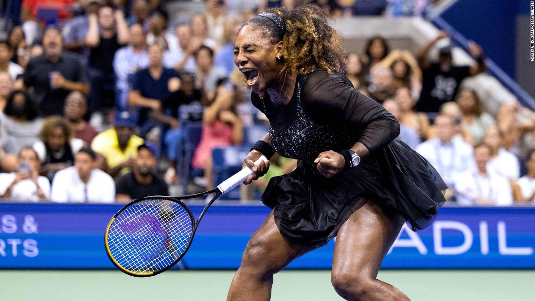Serena Williams begon de US Open tennissingles met een knal