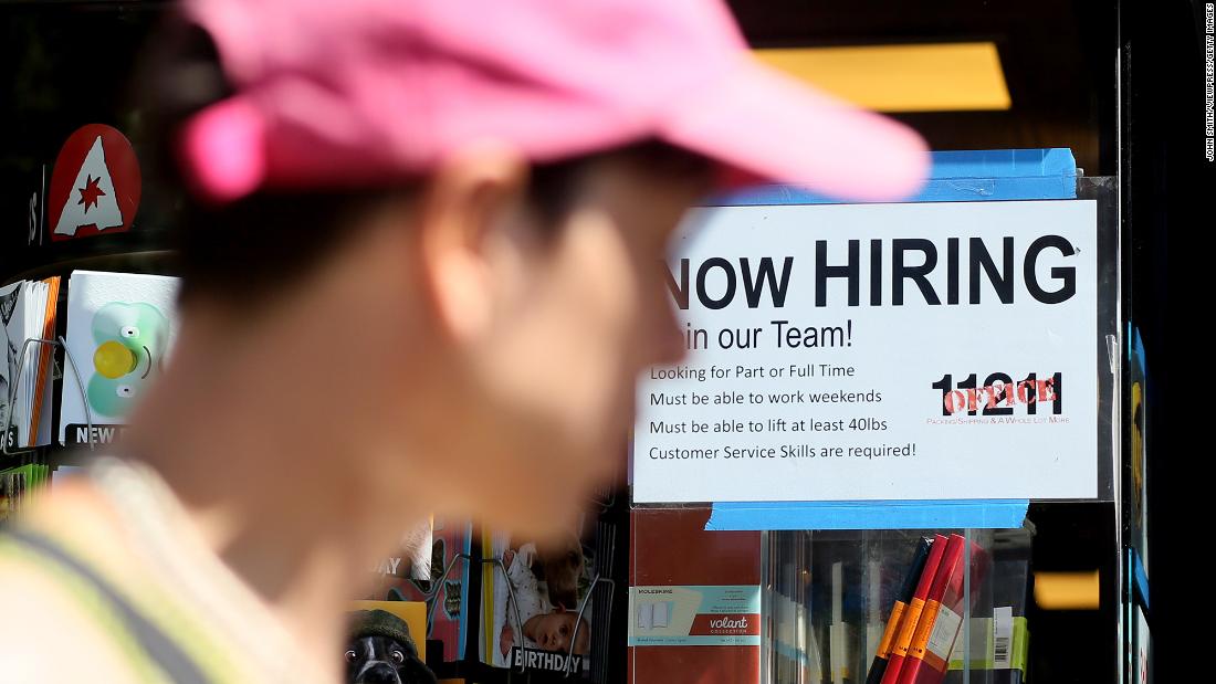 Read more about the article The US economy had more job openings than expected in July – CNN