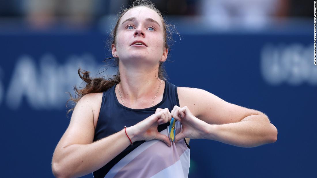 Daria Snigur dedicates shock win over Simona Halep in grand slam debut to Ukraine