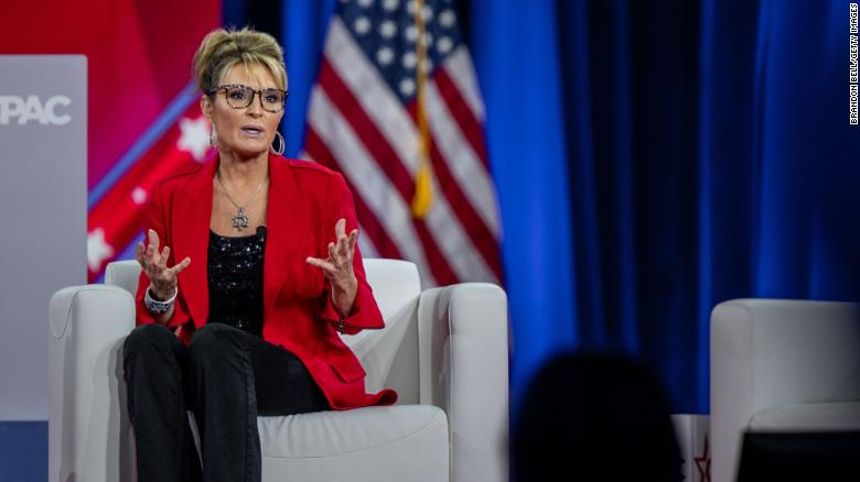 Former Alaska Gov. Sarah Palin speaks at the Conservative Political Action Conference in Dallas, Texas. 