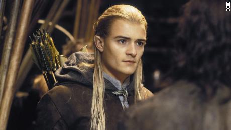 Orlando Bloom as Legolas, a heroic elf, in the &quot;Lord of the Rings&quot; movies of the early 2000s.