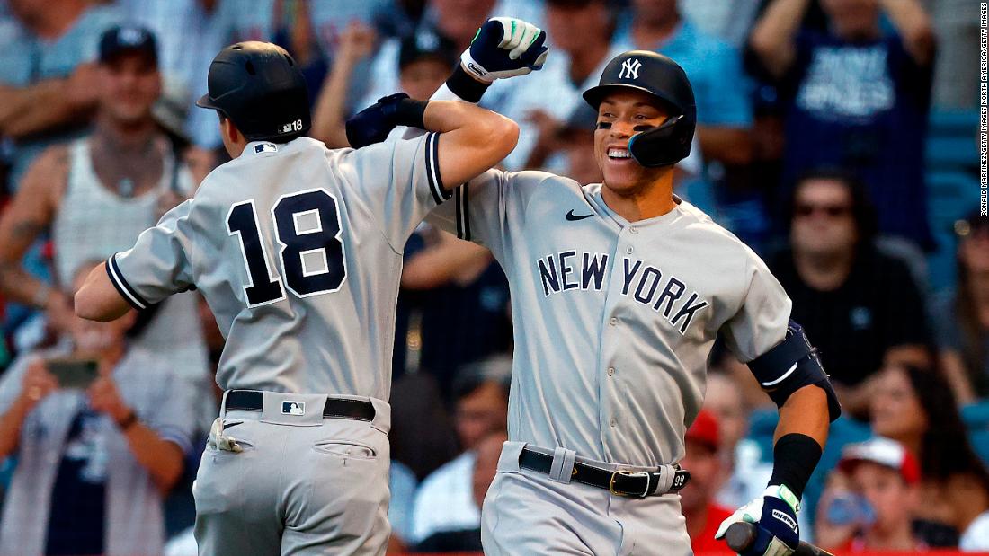 Aaron Judge hits 51st home run of the season in Yankees win, on track for American League record