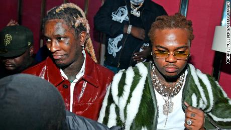 In October, Young Thug, Left, and Juna fight the RICO allegations in Atlanta. 