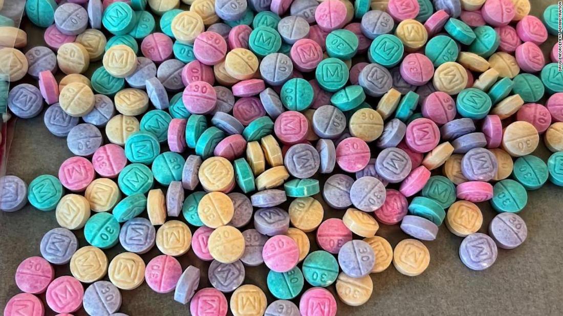 Colorful pills drive new warnings about deadliest drug in the US
