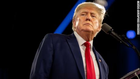 DALLAS, TEXAS - AUGUST 06: Former U.S. President Donald Trump speaks at the Conservative Political Action Conference (CPAC) at the Hilton Anatole on August 06, 2022 in Dallas, Texas. CPAC began in 1974, and is a conference that brings together and hosts conservative organizations, activists, and world leaders in discussing current events and future political agendas. (Photo by Brandon Bell/Getty Images)