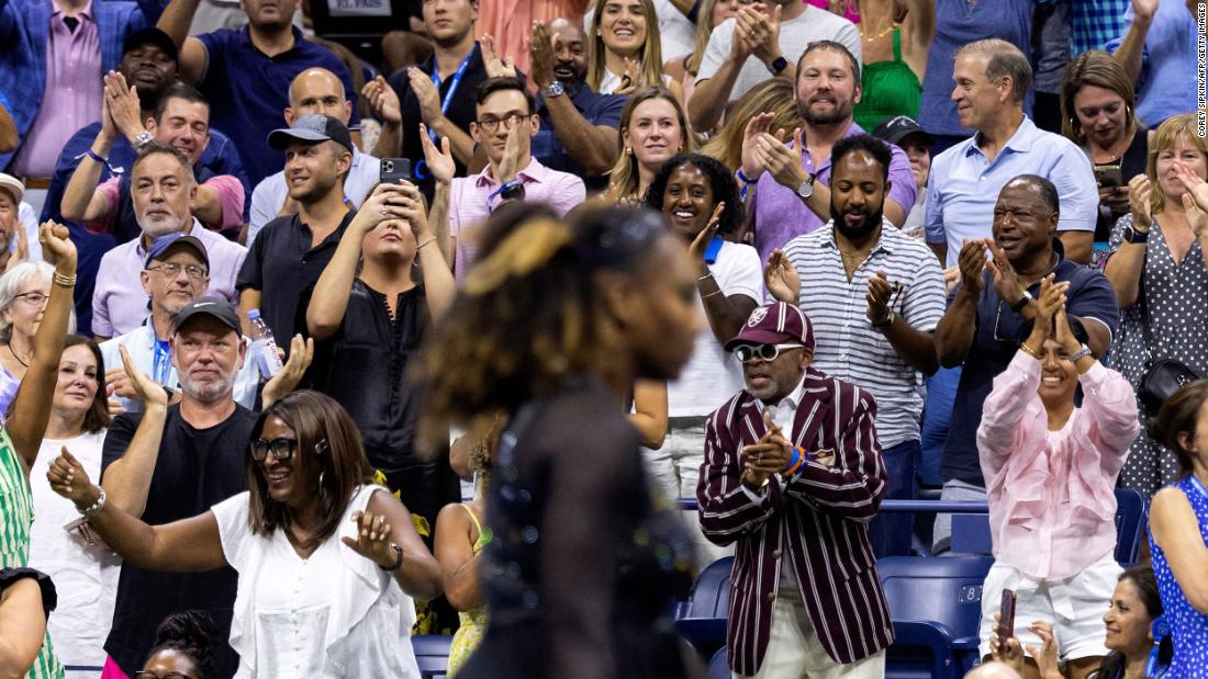 Fans cheer on Williams on Wednesday.