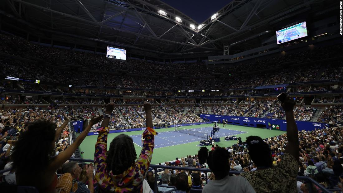 The fans at Arthur Ashe Stadium cheered every point Williams won on Wednesday, just as they did on Monday.