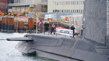 HMS Anson docked at BAE systems in Barrow-in-Furness, Wednesday August 31, 2022. 