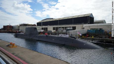HMS Anson is the UK Royal Navy&#39;s newest attack submarine.
